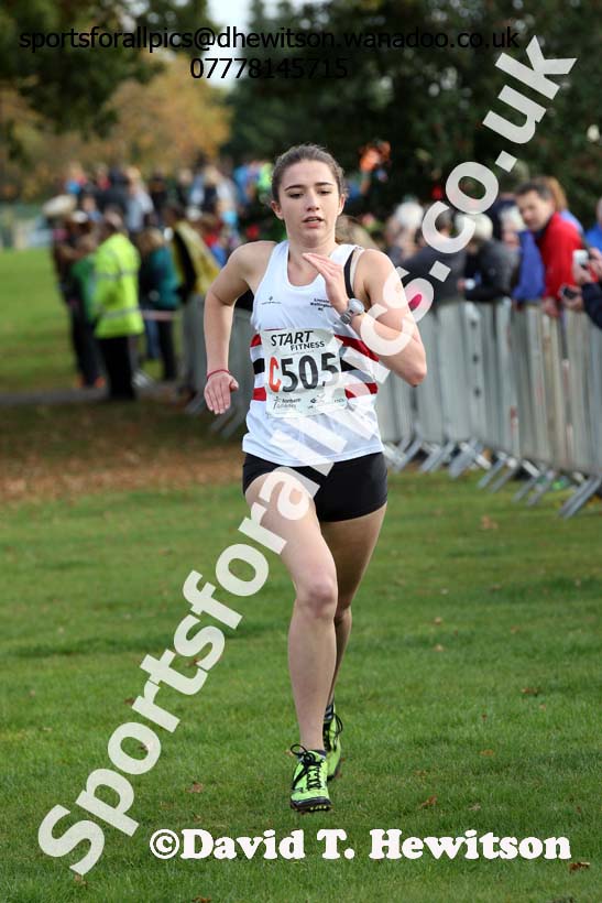 Womens under-17s Northern Cross Country Relays, Graves Park, Sheffield. Photo: David T. Hewitson/Sports for All Pics